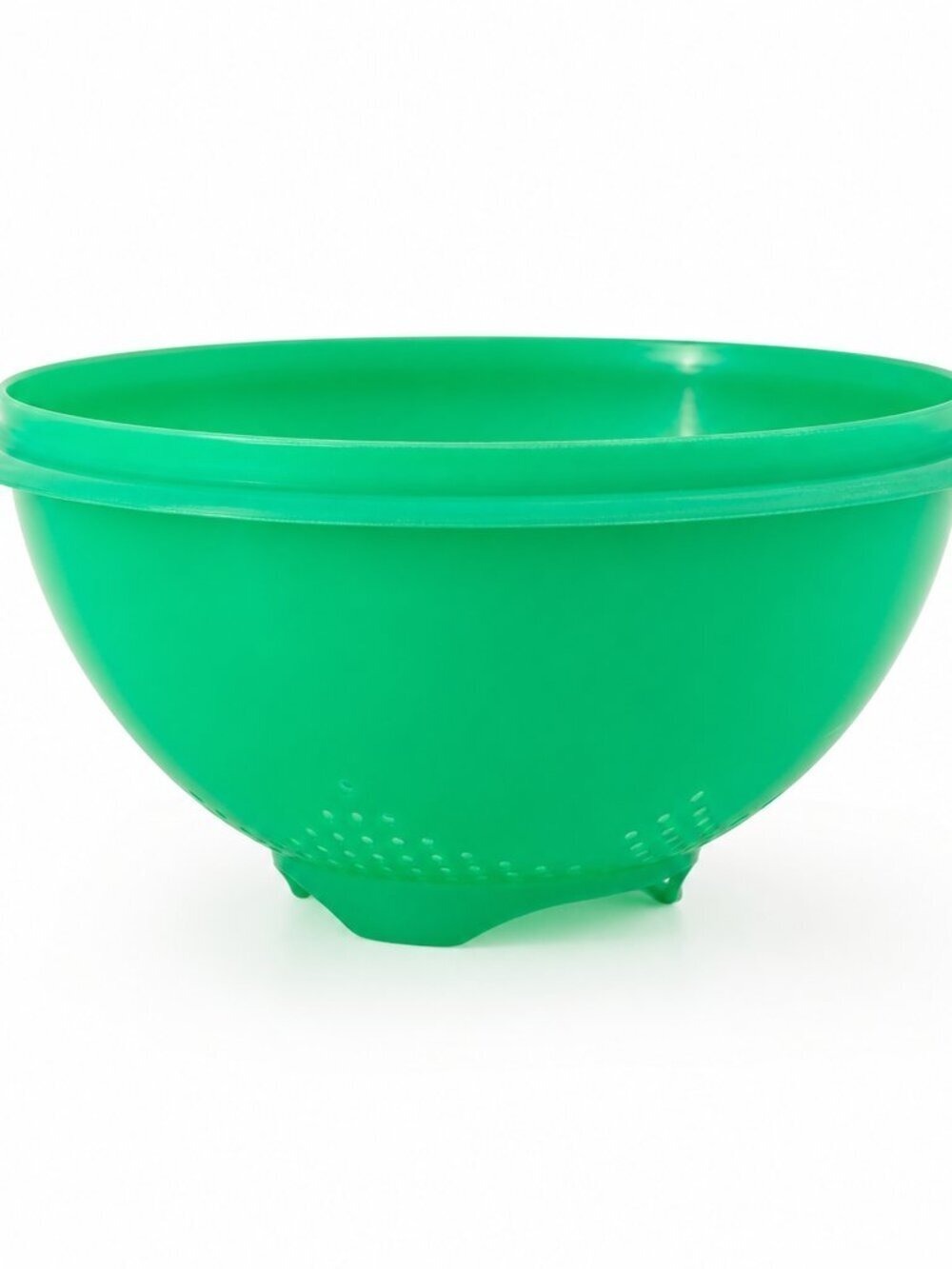 Vintage Tupperware Jadeite Green Colander Strainer | Mid-Century Kitchenware